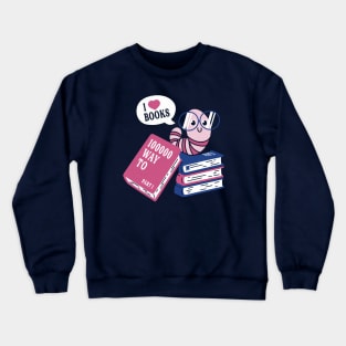 Worm Love Books Crewneck Sweatshirt